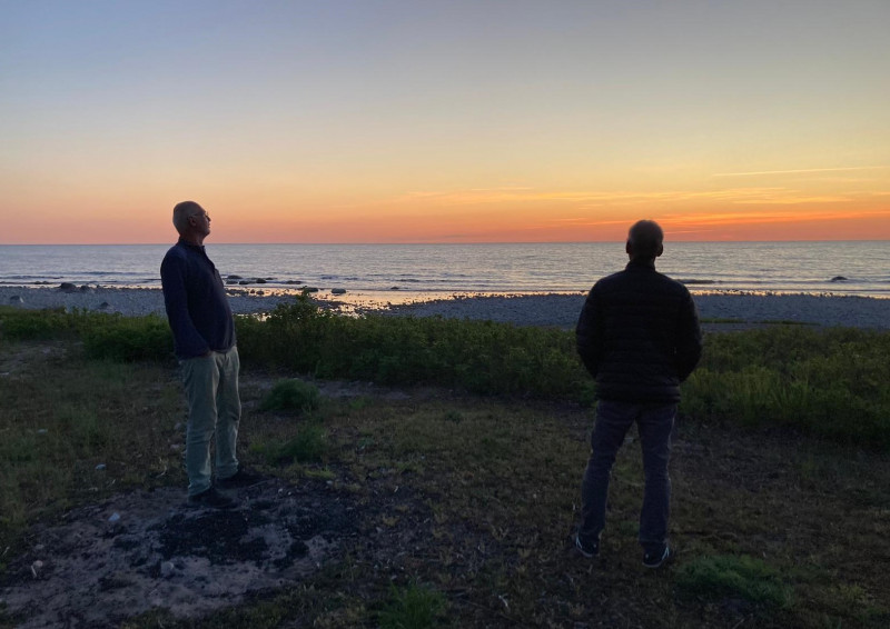 ....mijmeren aan het strand van Brissund